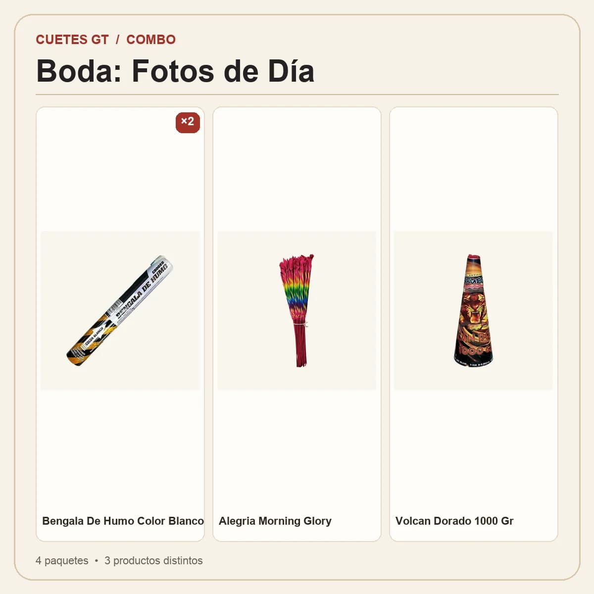 Productos incluidos en Boda: Fotos de Día