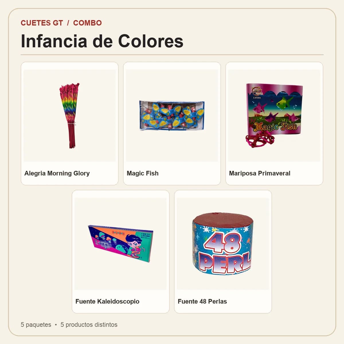 Productos incluidos en Infancia de Colores