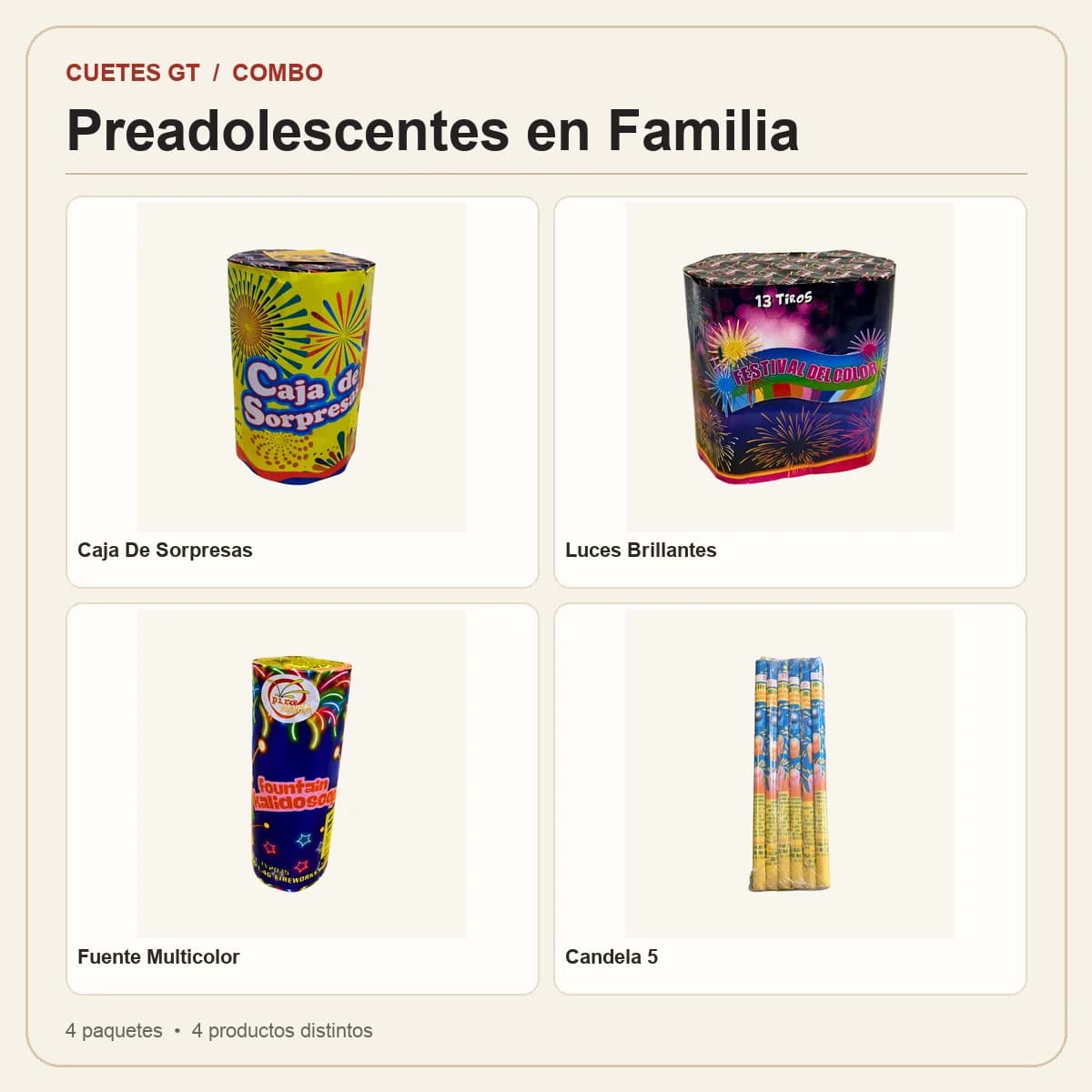 Productos incluidos en Preadolescentes en Familia