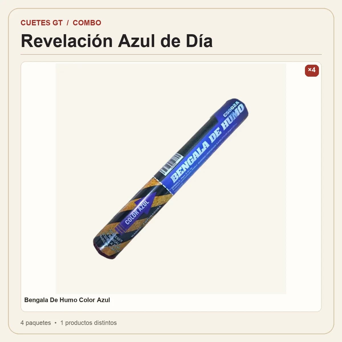 Productos incluidos en Revelación Azul de Día