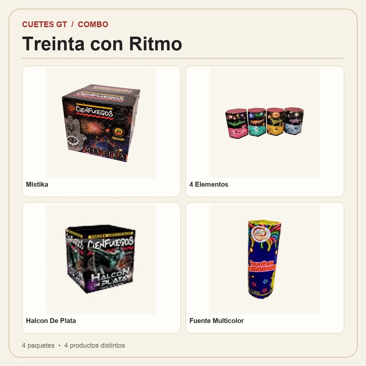 Productos incluidos en Treinta con Ritmo
